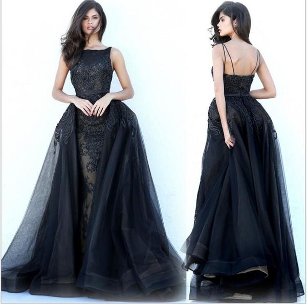 2018 modest prom dresses simple lace applique removable skirt evening gowns floor length black formal dresses custom made
2018 modest prom dresses simple lace applique removable skirt evening gowns floor length black formal dresses custom made