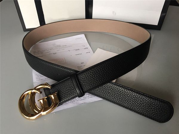 fashion designer belt accessories men metal buckle belt leather lychee texture black belt 3.8cm with box, Black;brown
fashion designer belt accessories men metal buckle belt leather lychee texture black belt 3.8cm with box, Black;brown