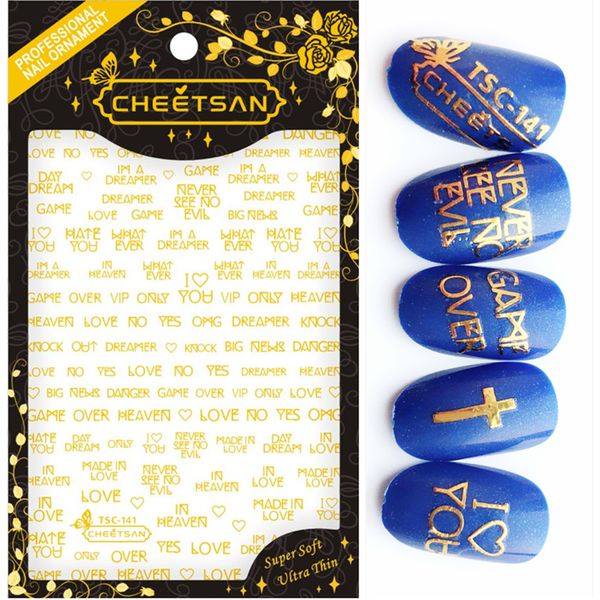 tsc-141 cheetsan brand fashion letters 2018 3d nail art stickers nail decals export quality gold sticker, Black
tsc-141 cheetsan brand fashion letters 2018 3d nail art stickers nail decals export quality gold sticker, Black