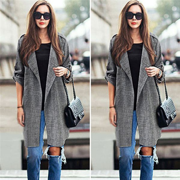 fashion women jackets open front coat autumn long cloak jackets overcoat waterfall cardigan female jacket, Black;brown
fashion women jackets open front coat autumn long cloak jackets overcoat waterfall cardigan female jacket, Black;brown
