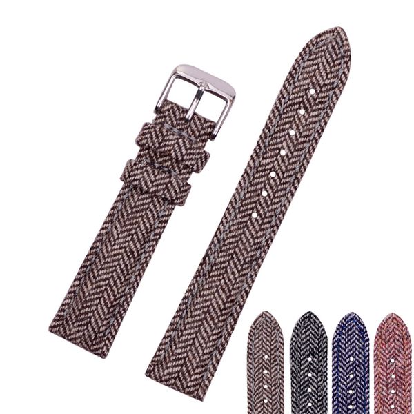 eache latest wool leather watch band plain&herringbone18mm 20mm 22mm grey brown blue red watch bracelet leather band, Black;brown
eache latest wool leather watch band plain&herringbone18mm 20mm 22mm grey brown blue red watch bracelet leather band, Black;brown
