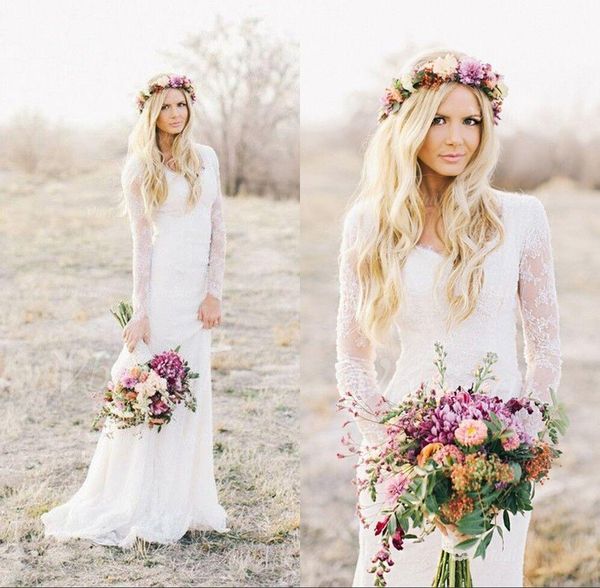 2018 romantic new summer boho sweetheart lace mermaid wedding dresses long sleeves appliques garden country style long bridal gowns, White
2018 romantic new summer boho sweetheart lace mermaid wedding dresses long sleeves appliques garden country style long bridal gowns, White
