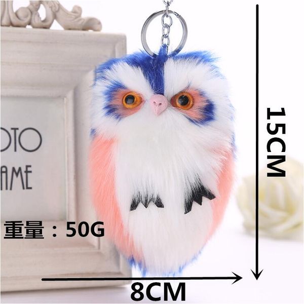 8 colors 15x8cm fluffy owl cartoon keychain phone pendant women cute key ring holder faux animal fur key chains handbag keyring, Silver
8 colors 15x8cm fluffy owl cartoon keychain phone pendant women cute key ring holder faux animal fur key chains handbag keyring, Silver