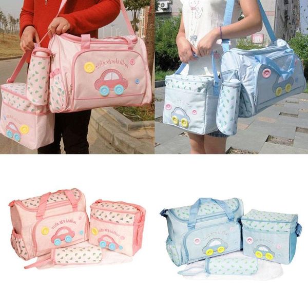 4pcs/set mummy bag mom waterproof cartoon car shoulder bag + handbag + bottle baby changing mat women baby travel set
4pcs/set mummy bag mom waterproof cartoon car shoulder bag + handbag + bottle baby changing mat women baby travel set