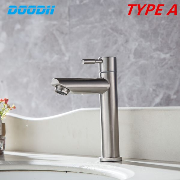 304 stainless steel basin faucets single cold bathroom faucet single handle basin mixer tap brass sink bath faucet torneira
304 stainless steel basin faucets single cold bathroom faucet single handle basin mixer tap brass sink bath faucet torneira