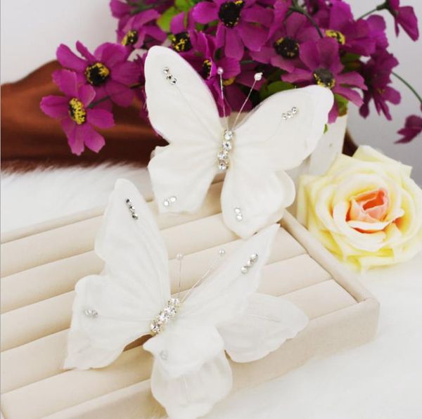 the bride wedding hair headdress headdress flower butterfly hairpin, Silver
the bride wedding hair headdress headdress flower butterfly hairpin, Silver