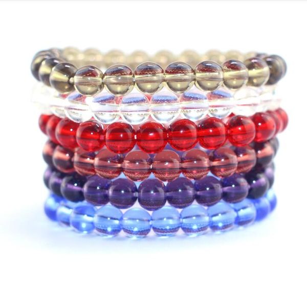 colorful glass beads transparent beads bracelet for women men fashion simple classic bracelet gift 2018, Black
colorful glass beads transparent beads bracelet for women men fashion simple classic bracelet gift 2018, Black