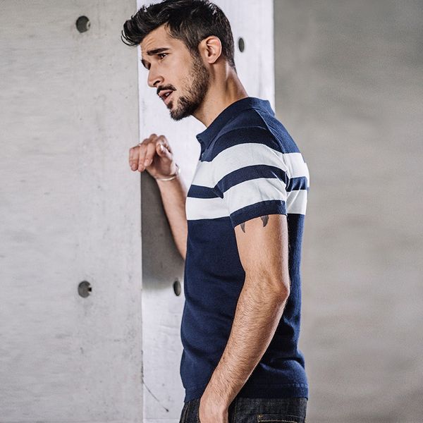 new drop shirts slim polo clothes 100 knitted wear 's brand clothing man mens striped short sleeve %cotton blue summer shipping qxcmm
new drop shirts slim polo clothes 100 knitted wear 's brand clothing man mens striped short sleeve %cotton blue summer shipping qxcmm