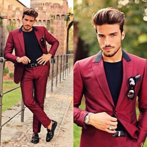 new fashion burgundy groom tuxedos peak lapel one button men wedding blazer men business dinner prom suit((jacket+tie+pants) 27, Black;gray
new fashion burgundy groom tuxedos peak lapel one button men wedding blazer men business dinner prom suit((jacket+tie+pants) 27, Black;gray