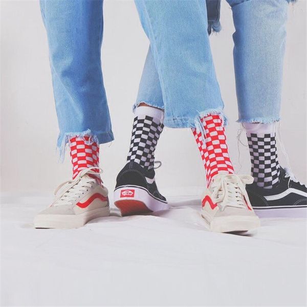 harajuku men plaid dress socks hip hop fashion black white red grid geometric cotton crew sock
harajuku men plaid dress socks hip hop fashion black white red grid geometric cotton crew sock