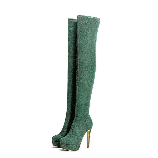 women thigh-high heel shoes fashion luxury designer women shoes superstar rivet boots sequined elastic boot women dress shoes, Black
women thigh-high heel shoes fashion luxury designer women shoes superstar rivet boots sequined elastic boot women dress shoes, Black