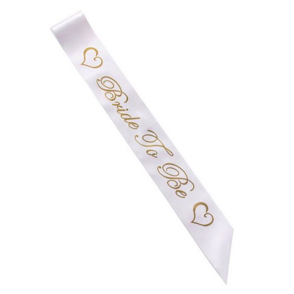 

For Bachelorette Women Sashes Gold Letter Bride To Be Satin Sash Bridal Shower Wedding Hen Party Decoration Supplies Creative 1 7hp BB