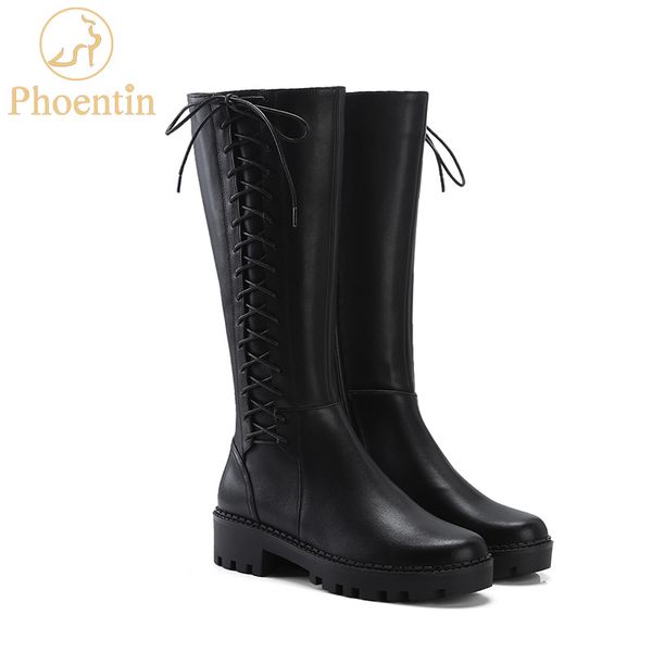 phoentin genuine leather long woman boots 2019 high knee boots black platform shoes flat medium heels round toe footwear ft544
phoentin genuine leather long woman boots 2019 high knee boots black platform shoes flat medium heels round toe footwear ft544