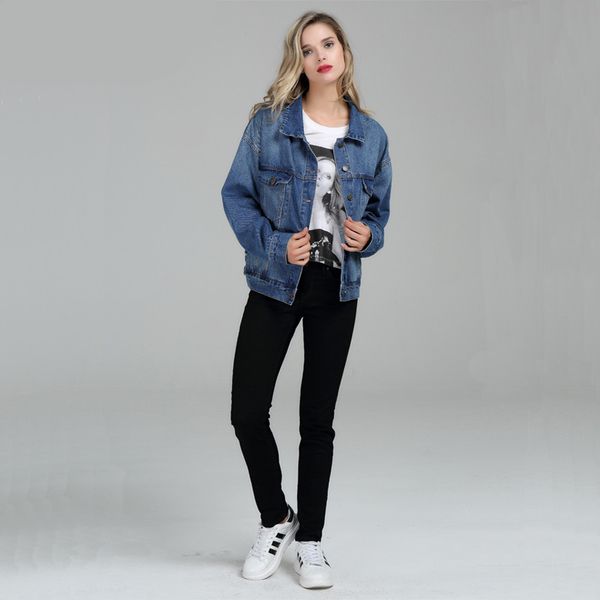 Embroidery Autumn Female Jean Jacket Casual Short Basic Pocket Decorated Denim Jacket Clothing Embroidery Women Jacket Coat Outerwear
Embroidery Autumn Female Jean Jacket Casual Short Basic Pocket Decorated Denim Jacket Clothing Embroidery Women Jacket Coat Outerwear