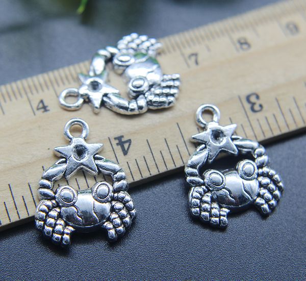 100pcs cancer constellation alloy charms pendant retro jewelry making diy keychain ancient silver pendant for bracelet earrings 23x18mm, Bronze;silver
100pcs cancer constellation alloy charms pendant retro jewelry making diy keychain ancient silver pendant for bracelet earrings 23x18mm, Bronze;silver