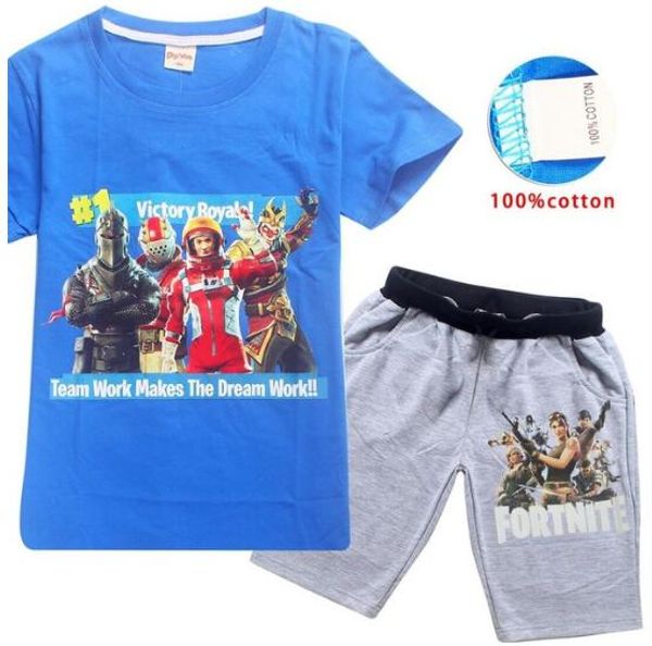 Fortnite Baby Girl Clothes Kids Clothes 100%cotton T shirt + pants 2pcs Sets Boys Bobo Choses Cartoon New 2018 Summer Clothes
Fortnite Baby Girl Clothes Kids Clothes 100%cotton T shirt + pants 2pcs Sets Boys Bobo Choses Cartoon New 2018 Summer Clothes
