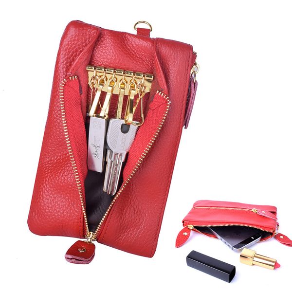 genuine leather women housekeeper key wallet key bag zipper keychain organizer bag pouch ring wrap man with coin purse, Red;blue
genuine leather women housekeeper key wallet key bag zipper keychain organizer bag pouch ring wrap man with coin purse, Red;blue
