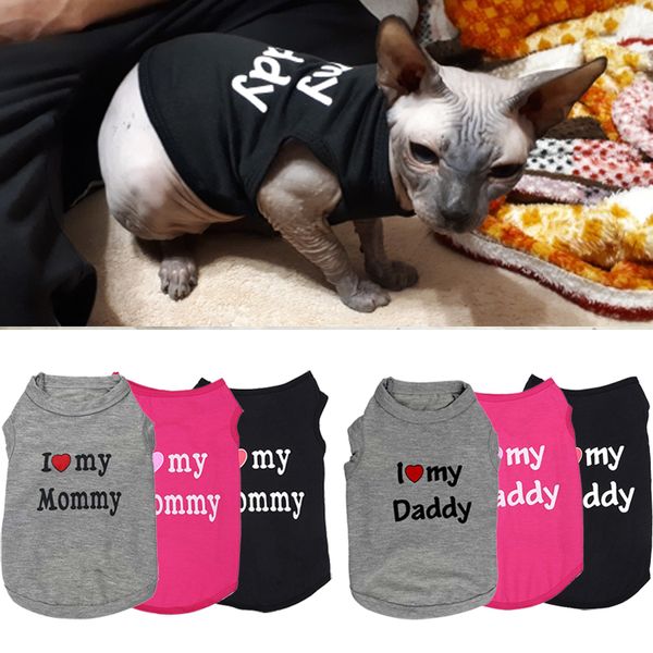 summer cotton cat vest tshirt sweet mom dad pet dog cat clothes for small cats kitten kitty clothing outfit shirts pets products
summer cotton cat vest tshirt sweet mom dad pet dog cat clothes for small cats kitten kitty clothing outfit shirts pets products