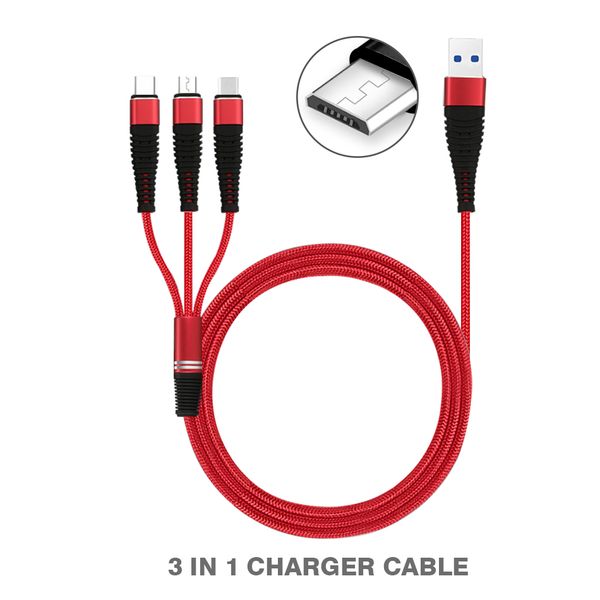 Multifunctional u b cable 3 in 1 u b charging cord nylon braid type c cable charger adapter for martphone with opp bag
Multifunctional u b cable 3 in 1 u b charging cord nylon braid type c cable charger adapter for martphone with opp bag