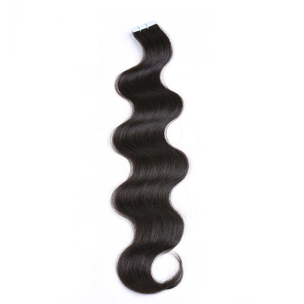 tape in human hair extensions #1b natural color body wave remy skin weft remy hair extensions slik tape ins extensions, Black
tape in human hair extensions #1b natural color body wave remy skin weft remy hair extensions slik tape ins extensions, Black