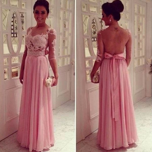 selling chiffon sheer back half sleeves pink mother of the bride dresses with appliques for women wedding party, Black;coppery
selling chiffon sheer back half sleeves pink mother of the bride dresses with appliques for women wedding party, Black;coppery