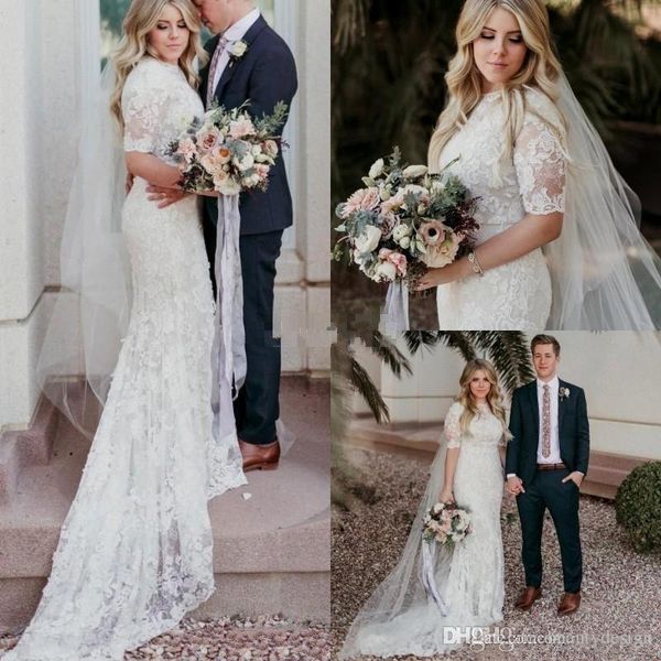 beach bohemian plus size lace mermaid wedding dresses half sleeves sweep train wedding dresses bridal gowns country hochzeitskleid, White
beach bohemian plus size lace mermaid wedding dresses half sleeves sweep train wedding dresses bridal gowns country hochzeitskleid, White