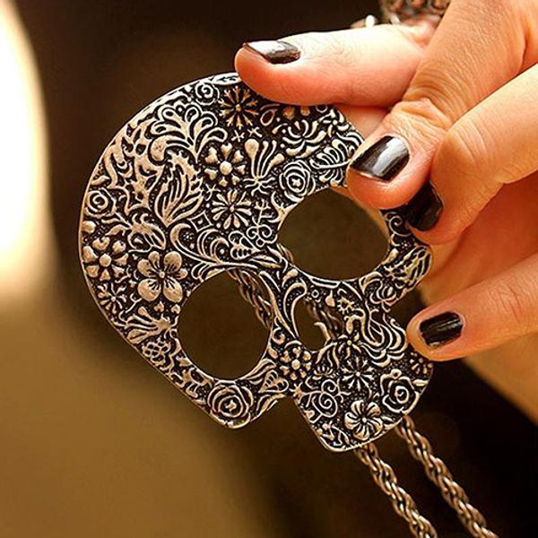 punk jewelry skull pendant necklace skeleton pendant necklaces with 28 inches chain antique silver bronze color skull necklaces
punk jewelry skull pendant necklace skeleton pendant necklaces with 28 inches chain antique silver bronze color skull necklaces