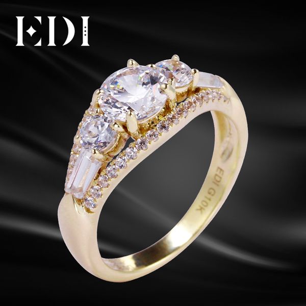 edi luxurious engagement ring 10k yellow gold 1.87cttw moissanites lab grown diamond rings to women five diamond ring jewelry, Golden;silver
edi luxurious engagement ring 10k yellow gold 1.87cttw moissanites lab grown diamond rings to women five diamond ring jewelry, Golden;silver