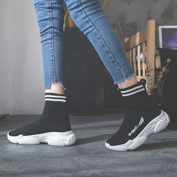 women sneakers casual women shoes slip on sock footwear female basket femme breathable shoes trainers feminino espadrilles, Black
women sneakers casual women shoes slip on sock footwear female basket femme breathable shoes trainers feminino espadrilles, Black
