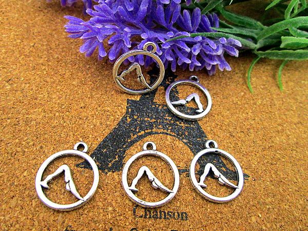 105pcs/lot om yoga charms, antique tibetan silver dog yoga pose zen charm pendant 19x16mm, Bronze;silver
105pcs/lot om yoga charms, antique tibetan silver dog yoga pose zen charm pendant 19x16mm, Bronze;silver