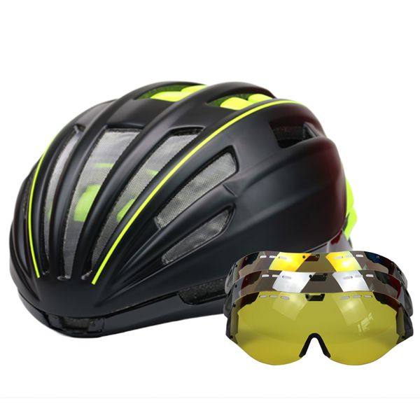 goggles cycling helmet road mountain mtb bicycle helmet ciclismo ultralight in-mold bike with glasses 55-61cm
goggles cycling helmet road mountain mtb bicycle helmet ciclismo ultralight in-mold bike with glasses 55-61cm