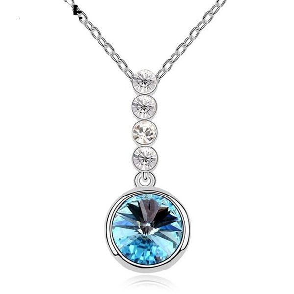fashion jewelry circle crystal necklaces for women made with crystal from swarovski elements white gold plated 10356, Silver
fashion jewelry circle crystal necklaces for women made with crystal from swarovski elements white gold plated 10356, Silver