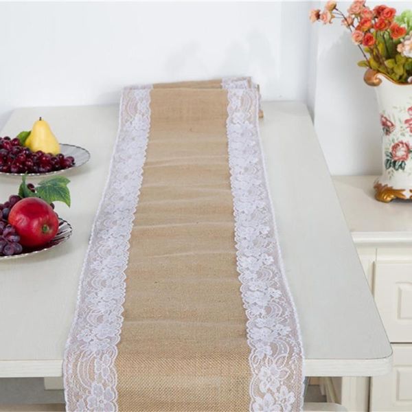 vintage burlap lace hessian table runner natural jute party wedding decor wedding table decoration accessories
vintage burlap lace hessian table runner natural jute party wedding decor wedding table decoration accessories