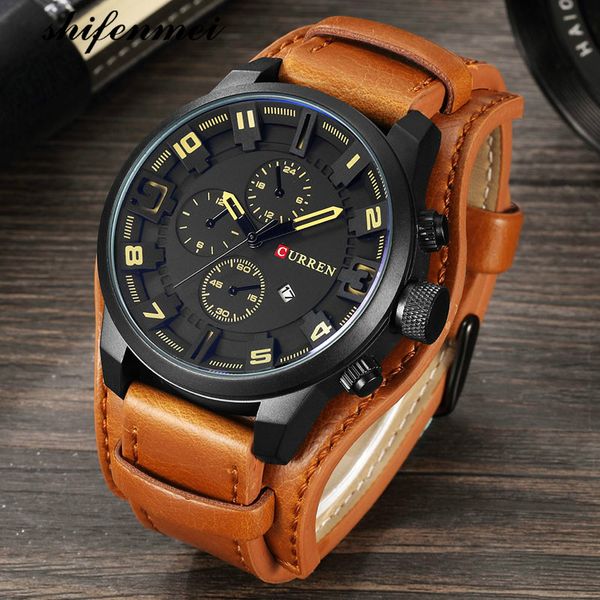 relogio masculino fashion watch men quartz watch mens watches leather sports wristwatch date clock new, Slivery;brown
relogio masculino fashion watch men quartz watch mens watches leather sports wristwatch date clock new, Slivery;brown