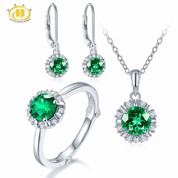hutang natural may birthstone created emerald solid 925 sterling silver ring pendant earrings gemstone jewelry sets presents, Black
hutang natural may birthstone created emerald solid 925 sterling silver ring pendant earrings gemstone jewelry sets presents, Black