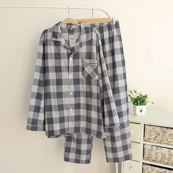 Spring Man Pajama Sets Breathable Cotton Long-Sleeve Male Pyjamas Sleepwear Plus Size Pajamas for Men Lounge Homewear
Spring Man Pajama Sets Breathable Cotton Long-Sleeve Male Pyjamas Sleepwear Plus Size Pajamas for Men Lounge Homewear