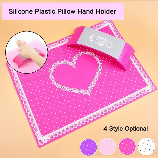 1set nail art equipment advanced silicone plastic pillow hand holder cushion table mat pad foldable washable salon manicure tool, Silver
1set nail art equipment advanced silicone plastic pillow hand holder cushion table mat pad foldable washable salon manicure tool, Silver