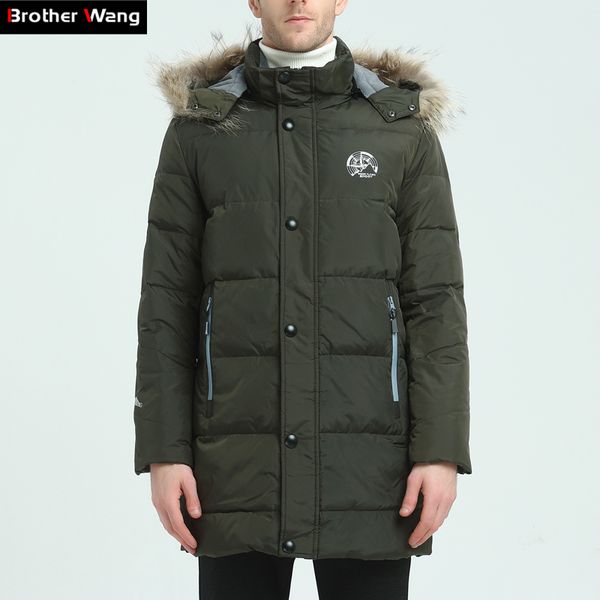 brother wang men's brand long down jacket 2017 winter new hooded thickening warm white duck down coat plus size 5xl 6xl, Black
brother wang men's brand long down jacket 2017 winter new hooded thickening warm white duck down coat plus size 5xl 6xl, Black