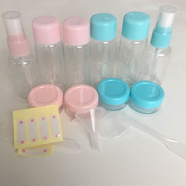 8 pcs/ set essensial travel mini plastic transparent empty makeup container bottles beauty tools sale
8 pcs/ set essensial travel mini plastic transparent empty makeup container bottles beauty tools sale