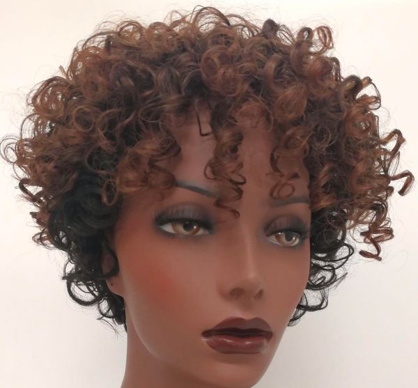 hwg1251 2018 new medium browntrend corn curls short curly wigs 100% heat synthetic high fiber like human hair natural short wig synthetic ha, Black
hwg1251 2018 new medium browntrend corn curls short curly wigs 100% heat synthetic high fiber like human hair natural short wig synthetic ha, Black