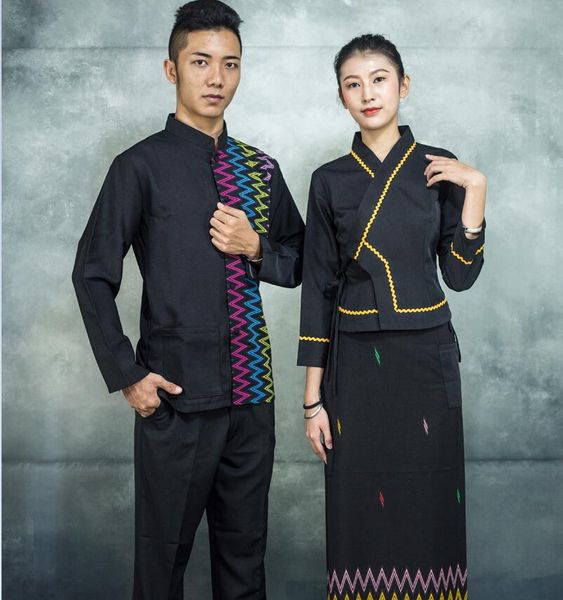 imperial princess dress autumn winter dai traditional retro restaurant work waiter suits long sleeved black ktv waitress uniform, Red
imperial princess dress autumn winter dai traditional retro restaurant work waiter suits long sleeved black ktv waitress uniform, Red
