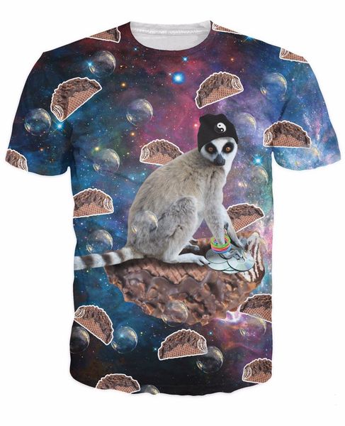 новейшая мода choco taco lemur футболка смешно 3d печатные женщины / мужчины пространство галактики с коротким рукавом лето мужская футболка, White;black
новейшая мода choco taco lemur футболка смешно 3d печатные женщины / мужчины пространство галактики с коротким рукавом лето мужская футболка, White;black