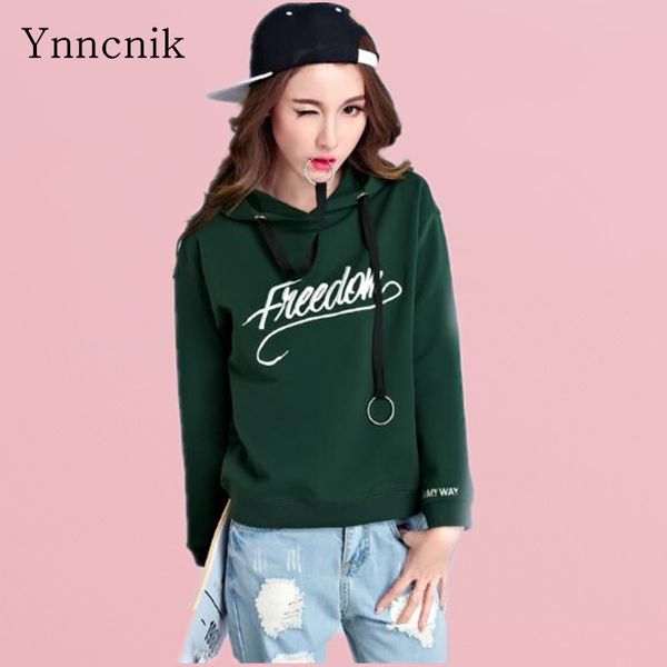 ynncnik brand women's hoodies letters embroidery loose hooded sweatshirt female harajuku green long sleeve tracksuits s1188, Black
ynncnik brand women's hoodies letters embroidery loose hooded sweatshirt female harajuku green long sleeve tracksuits s1188, Black