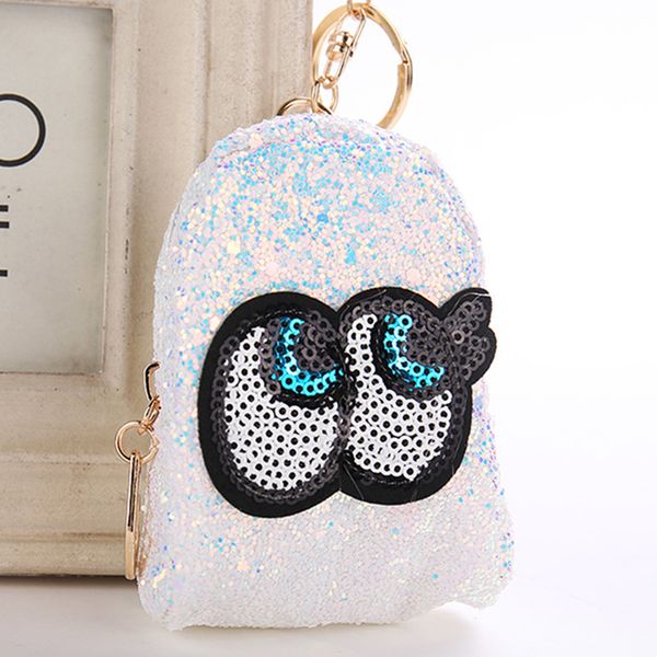 cute big eyes mini coin purse keychain glitter pompom sequins key ring gifts llaveros mujer charms bag accessories key chain, Silver
cute big eyes mini coin purse keychain glitter pompom sequins key ring gifts llaveros mujer charms bag accessories key chain, Silver