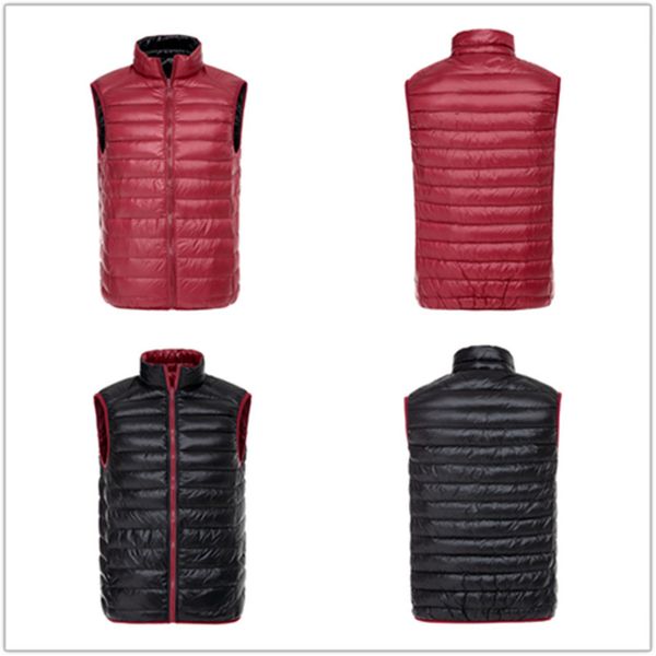 new autumn winter double side sleeveless jacket men winter ultralight white duck down vest reversible windproof warm waistcoat, Black;white
new autumn winter double side sleeveless jacket men winter ultralight white duck down vest reversible windproof warm waistcoat, Black;white