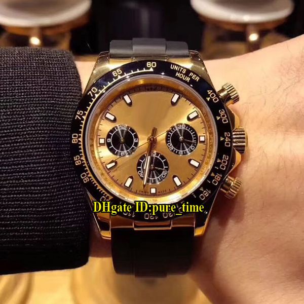 2color 42mm 116518 gold dial blak sub-dial 116518ln cosmograph automatic mens watch sapphire golass18k yellow gold case rubber strap watches, Slivery;brown
2color 42mm 116518 gold dial blak sub-dial 116518ln cosmograph automatic mens watch sapphire golass18k yellow gold case rubber strap watches, Slivery;brown
