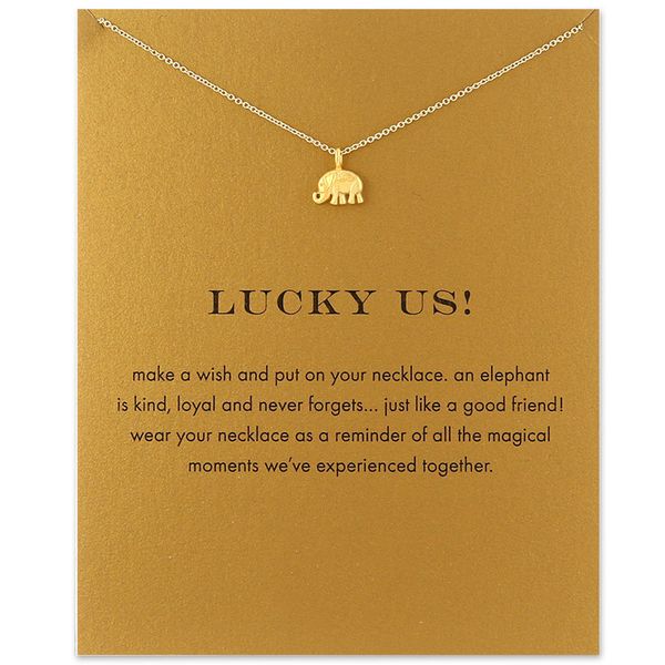 2018 new thai african elephant pendant short chain choker necklace for women golden wish necklace with card jewelry as gift, Silver
2018 new thai african elephant pendant short chain choker necklace for women golden wish necklace with card jewelry as gift, Silver
