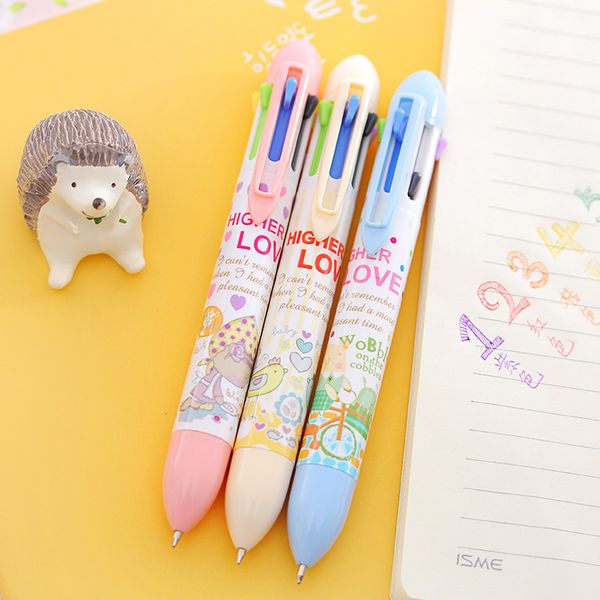 2 pcs push type pen multi-color 7 in 1 multi-colored ballpoint pen stationery cartoon cute pressed color school office tools, Blue;orange
2 pcs push type pen multi-color 7 in 1 multi-colored ballpoint pen stationery cartoon cute pressed color school office tools, Blue;orange