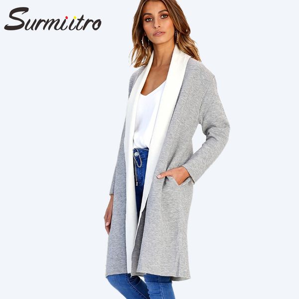 surmiitro knitted long cardigan female 2018 autumn winter sweater women patchwork long sleeve coat tricot loose cardigan femme, White;black
surmiitro knitted long cardigan female 2018 autumn winter sweater women patchwork long sleeve coat tricot loose cardigan femme, White;black
