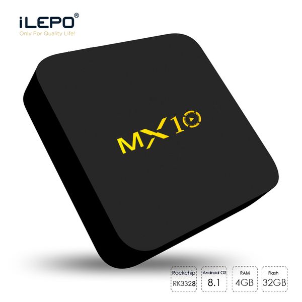 1 Piece MX10 Android 8.1 TV BOX DDR4 4G/32G RK3328 Quad-Core 64bit 2.4GHz Wifi H.265 HDR10 4K VP9 S912
1 Piece MX10 Android 8.1 TV BOX DDR4 4G/32G RK3328 Quad-Core 64bit 2.4GHz Wifi H.265 HDR10 4K VP9 S912